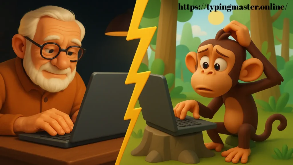 Typing Baba vs Typing Monkey